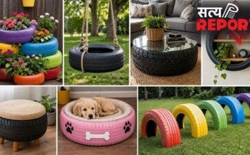 डेकोरेशन में आ सकते हैं काम, खराब पड़े पुराने टायर से बनाएं ये 7 यूनिक चीजें