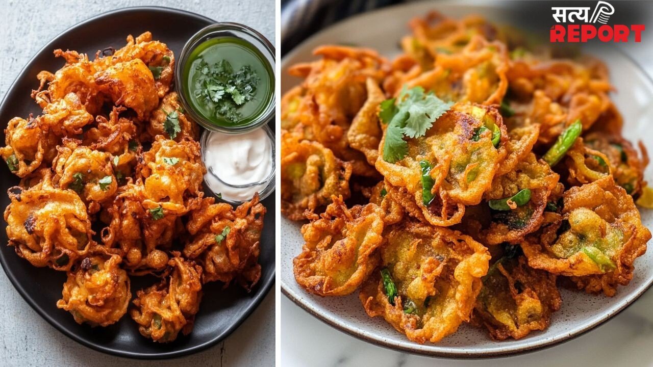 कुरकुरे पकोड़े बनाने का सीक्रेट! प्याज-हरी मिर्च में बेसन डालकर इस तरह बनाएं पकोड़े