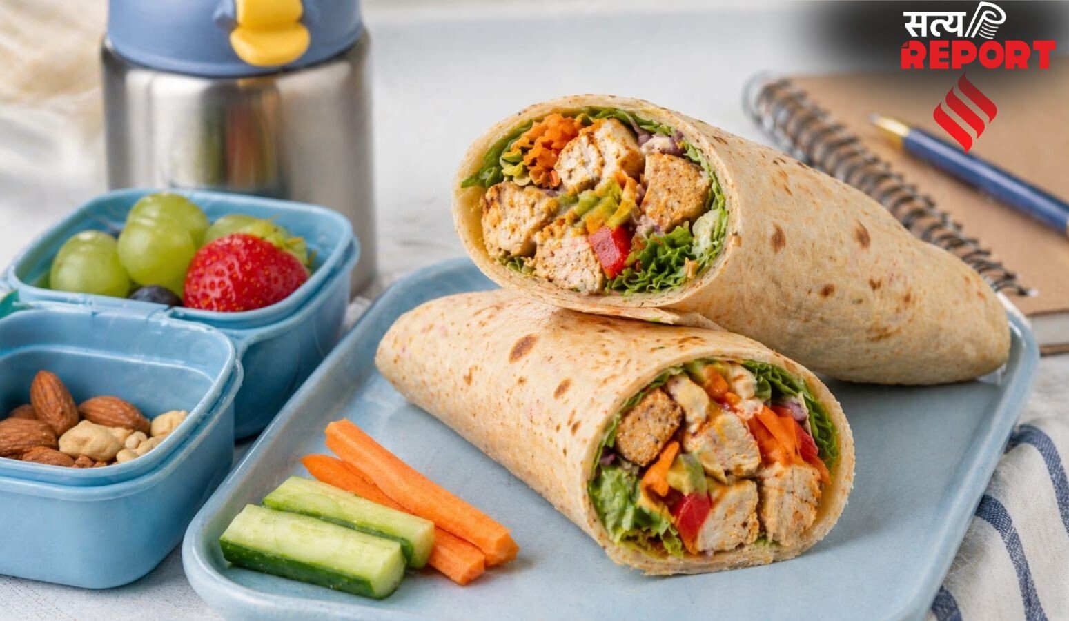 बच्चों के टिफिन में पैक करके दें प्रोटीन से भरपूर रैप और खूद भी ले जाएं, देखें आसान रेसिपी