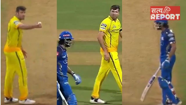 MI vs CSK: तिलक वर्मा और जेमी ओवटर्न के बीच मैदान पर दिखी गरमा-गरमी, अंपायर को करना पड़ा मामला हैंडल