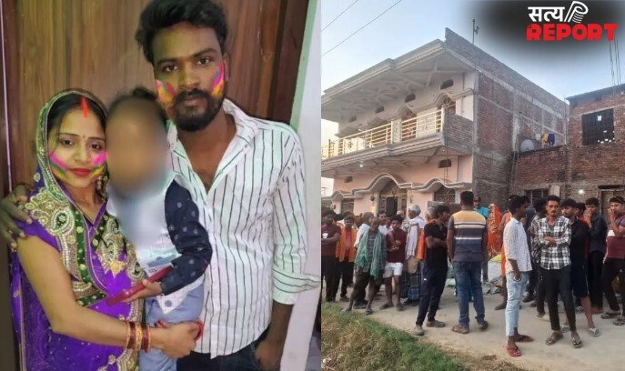 दामाद ने ससुराल में किया डबल मर्डर, पत्नी और सास की गला रेतकर हत्या