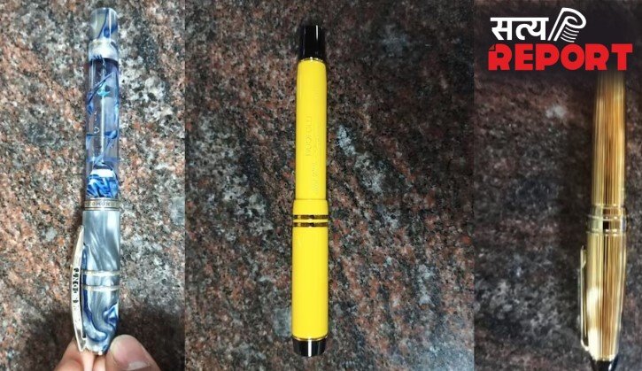 एक पेन की कीमत ₹50 हजार! जापान से अहमदाबाद आ रहे यात्री से 61 डिजाइनर Pen जब्त