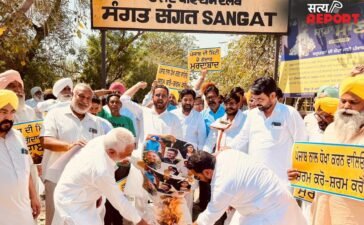 आप नेताओं और कार्यकर्ताओं द्वारा “पंजाब के गद्दारों” के खिलाफ राज्यव्यापी प्रदर्शन, दलबदलू संसद सदस्यों की सदस्यता रद्द करने की मांग