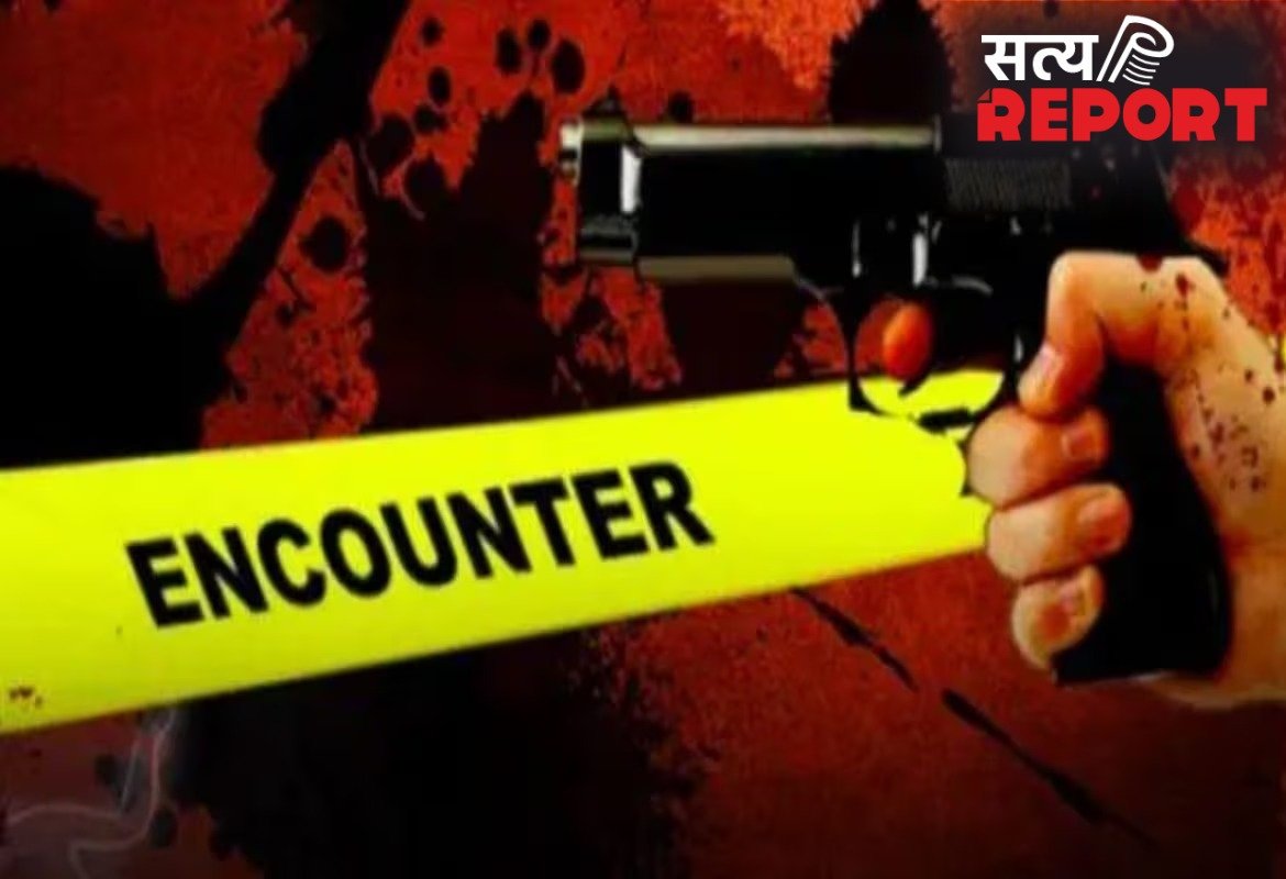 ट्रिपल मर्डर के आरोपी से पुलिस की मुठभेड़, बर्थडे पार्टी में केक लगाने को लेकर किए मर्डर