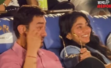 बेटे की फिल्म के लिए जमी महफिल में भावुक हुए आमिर खान, टपकने लगे आंसू, साई पल्लवि बनीं सहारा