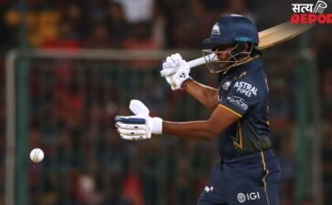 क्रुणाल पांड्या की बाउंसर पर सुदर्शन ने लगाया One Hand सिक्स , RCB vs GT मैच का ये मोमेंट मिस तो नहीं कर दिया आपने