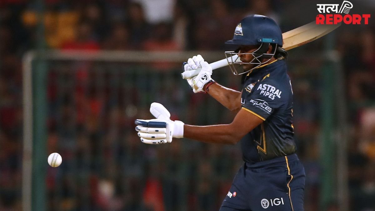 क्रुणाल पांड्या की बाउंसर पर सुदर्शन ने लगाया One Hand सिक्स , RCB vs GT मैच का ये मोमेंट मिस तो नहीं कर दिया आपने