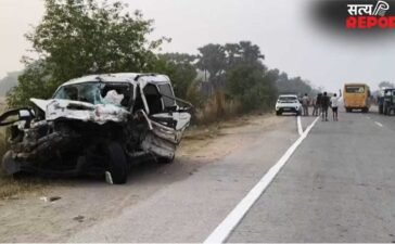 UP: मऊ में भीषण सड़क हादसा, डिवाइडर से टकराई स्कॉर्पियो; बेटी की शादी से लौट रहे 5 की मौत