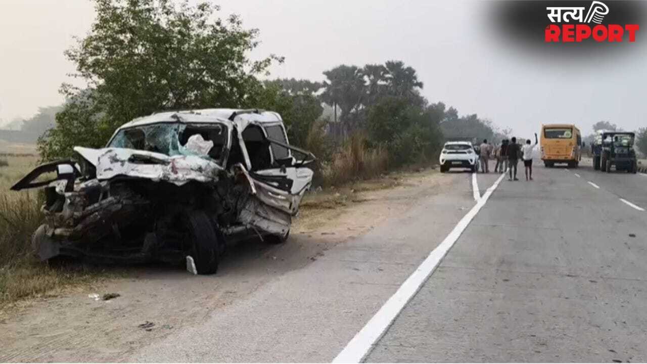 UP: मऊ में भीषण सड़क हादसा, डिवाइडर से टकराई स्कॉर्पियो; बेटी की शादी से लौट रहे 5 की मौत