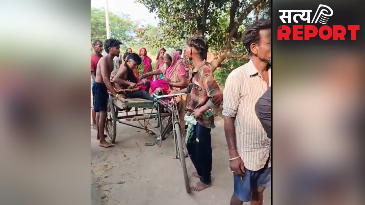 दुष्कर्म के बाद महिला का रेता गला, एम्बुलेंस नहीं मिली तो साइकिल के ठेले पर अस्पताल ले गए परिजन, हालत नाजुक