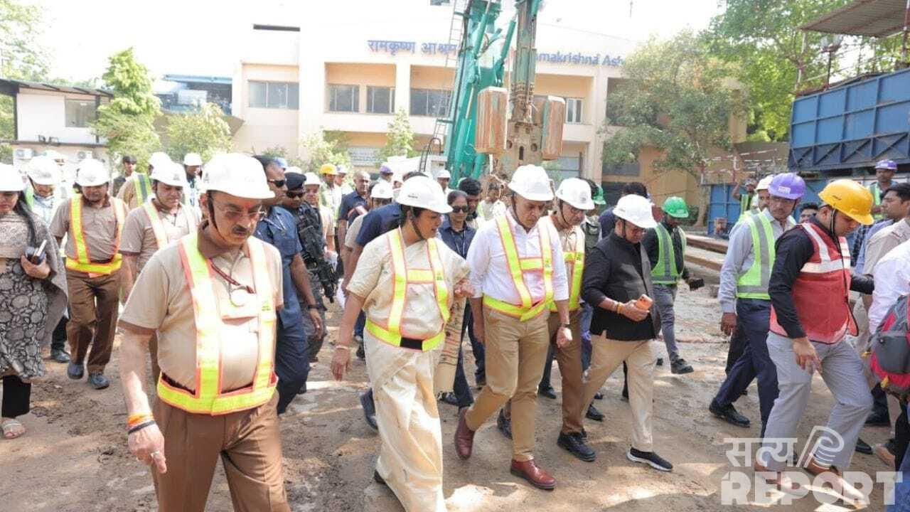 मेट्रो फेज-4 का CM रेखा गुप्ता ने किया औचक निरीक्षण, समय पर काम पूरा करने के निर्देश