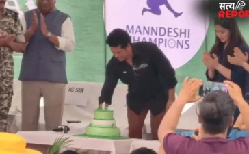 जहां कोई नहीं जाता, वहां पहुंचे सचिन तेंदुलकर….आदिवासी बच्चों के साथ नक्सल मुक्त गांव में मनाया बर्थडे