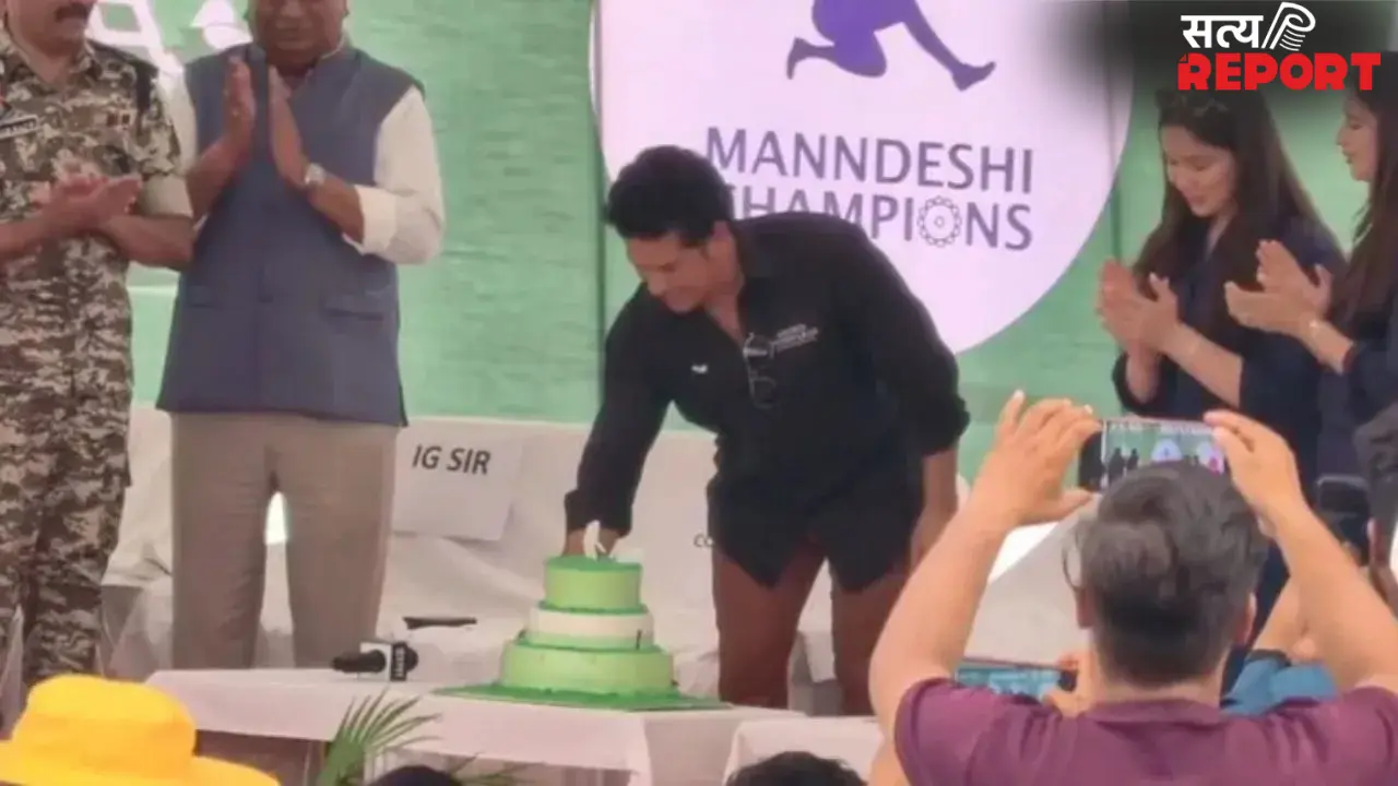 जहां कोई नहीं जाता, वहां पहुंचे सचिन तेंदुलकर….आदिवासी बच्चों के साथ नक्सल मुक्त गांव में मनाया बर्थडे