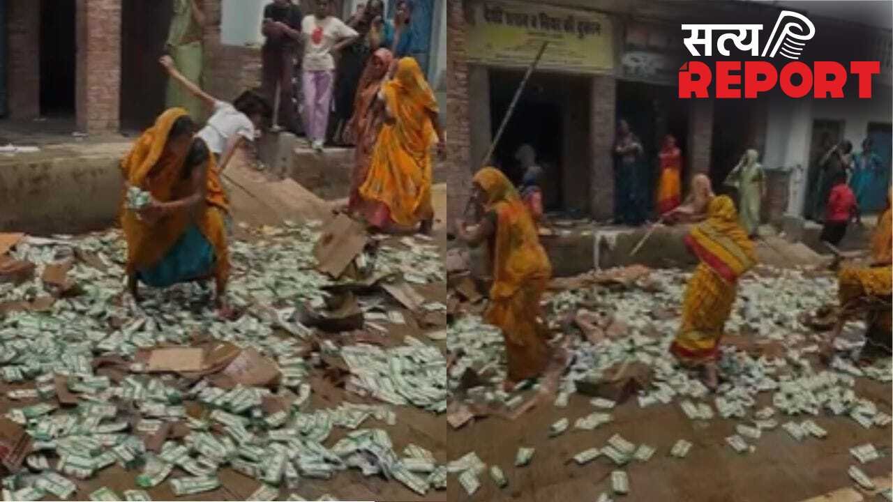 ‘गांव से हटाओ ठेका’… इटावा में महिलाओं का हल्ला बोल, लाखों की शराब सड़कों पर फेंकी; जमकर की तोड़फोड़