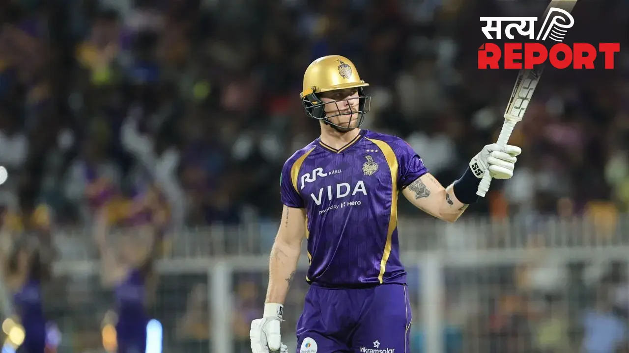 IPL 2026: फिन एलन के बाद रघुवंशी-ग्रीन की विस्फोटक बल्लेबाजी, KKR ने GT के सामने रखा 248 रनों का विशाल लक्ष्य