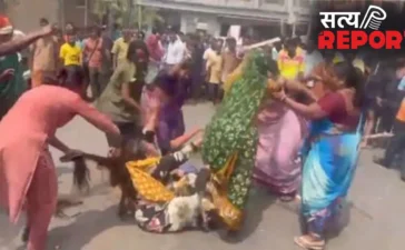 उल्हासनगर में पुलिस में शिकायत के बाद महिला पर बेरहमी से हमला, बाल काटकर चप्पलों की माला पहनाई