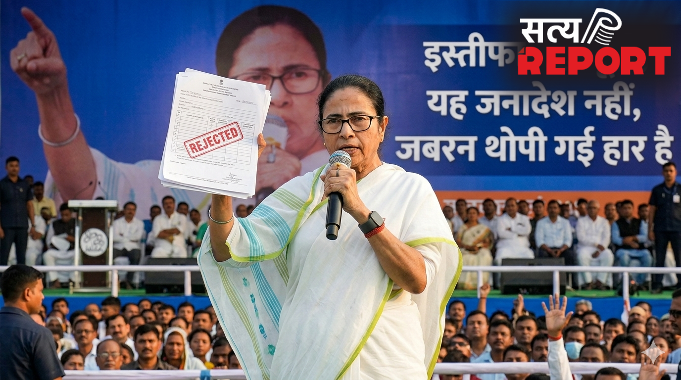 ममता बनर्जी का बड़ा ऐलान: इस्तीफा नहीं दूंगी, यह जनादेश नहीं, जबरन थोपी गई हार है