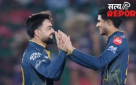 सवाई मानसिंह स्टेडियम में शुभमन गिल का तूफान, राजस्थान को हराकर IPL में दर्ज की सबसे बड़ी जीत, राशिद भी चमके
