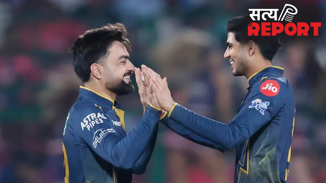 सवाई मानसिंह स्टेडियम में शुभमन गिल का तूफान, राजस्थान को हराकर IPL में दर्ज की सबसे बड़ी जीत, राशिद भी चमके