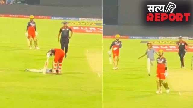 न ग्राउंड स्टाफ रोक पाए न अंपायर, Virat Kohli से मिलने के लिए फैन ने पार की सारी हदें, किंग कोहली के रिएक्शन ने लूटी महफिल