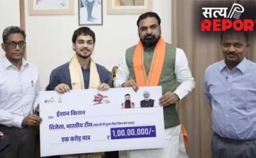इशान किशन को IPL 2026 के बीच बिहार के सीएम सम्राट चौधरी ने किया सम्मानित, एक करोड़ रुपये का दिया इनाम