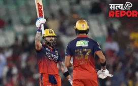 रायपुर में KKR पर भारी पड़ा कोहली का शतक, ‘चेजमास्टर’ ने खेली नाबाद 105 रन की शतकीय पारी, 6 विकेट से जीता RCB