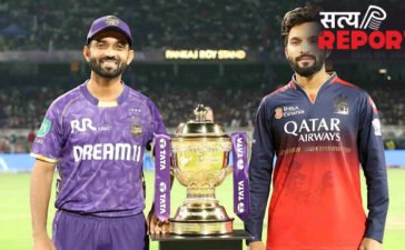 RCB vs KKR: बारिश से प्रभावित मुकाबले में केकेआर के खिलाफ आरसीबी ने टॉस जीतकर चुनी गेंदबाजी, कितने ओवर का होगा मुकाबला?