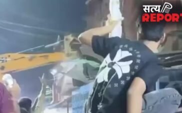 बंगाल में सड़कों पर चला बुलडोजर, TMC के ऑफिस को किया तहस-नहस