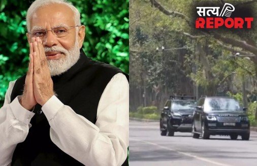 PM नरेंद्र मोदी का काफिला सिर्फ दो गाड़ियों में निकला, अपील के बाद खुद पेश की मिसाल