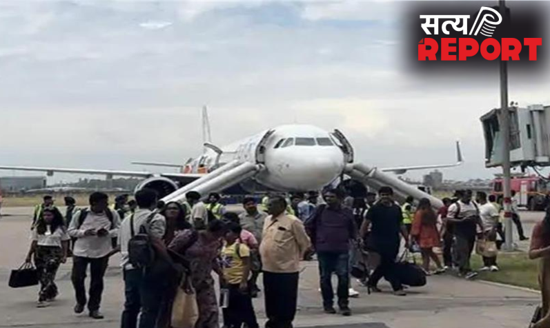 Breaking news : चंडीगढ़ में लैंडिंग के बाद अचानक फटा पावर बैंक, लग गई आग; यात्रियों की अटकी सांसें