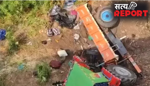 मंदिर जा श्रद्धालुओं से भरे ट्रैक्टर को लॉरी ने मारी टक्कर, छह की मौत; मची चीख पुकार
