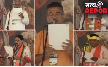 बंगाल में BJP की नई सरकार: शुभेंदु अधिकारी बने पहले भाजपा CM, 5 मंत्रियों ने भी शपथ ली