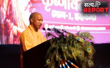 नई पीढ़ी को भारतीय संस्कृति से जोड़ने का संदेश, सीएम योगी ने मंच पर कलाकारों का किया सम्मान