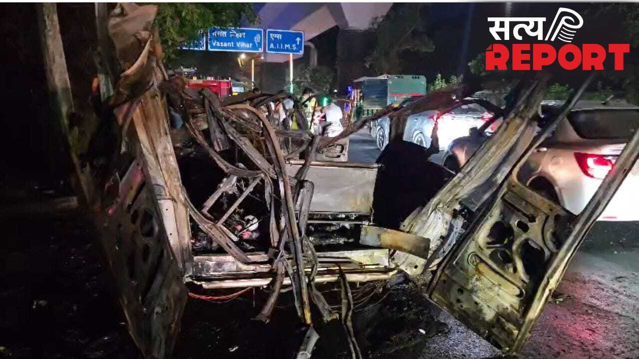 दिल्ली: मोती बाग इलाके में एंबुलेंस में लगी आग, ऑक्सीजन सिलेंडर हुआ ब्लास्ट… 3 किलोमीटर दूर तक सुनाई दी आवाज