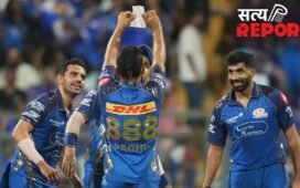 15 साल का इंतजार खत्म, 33 साल के खिलाड़ी ने पहला IPL विकेट लेने के बाद लहराया जय श्री राम लिखा पर्चा