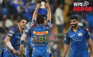 15 साल का इंतजार खत्म, 33 साल के खिलाड़ी ने पहला IPL विकेट लेने के बाद लहराया जय श्री राम लिखा पर्चा