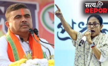 पश्चिम बंगाल की राजनीति में बड़ा उलटफेर, ममता बनर्जी 15,000 वोटों से हारीं, शुभेंदु अधिकारी की जीत…