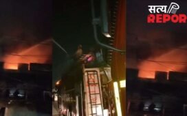 गाजियाबाद में AC के सर्विस सेंटर में लगी भीषण आग, कई धमाकों के साथ फटे एसी गैस सिलेंडर और कंप्रेसर, एक शख्स की मौत