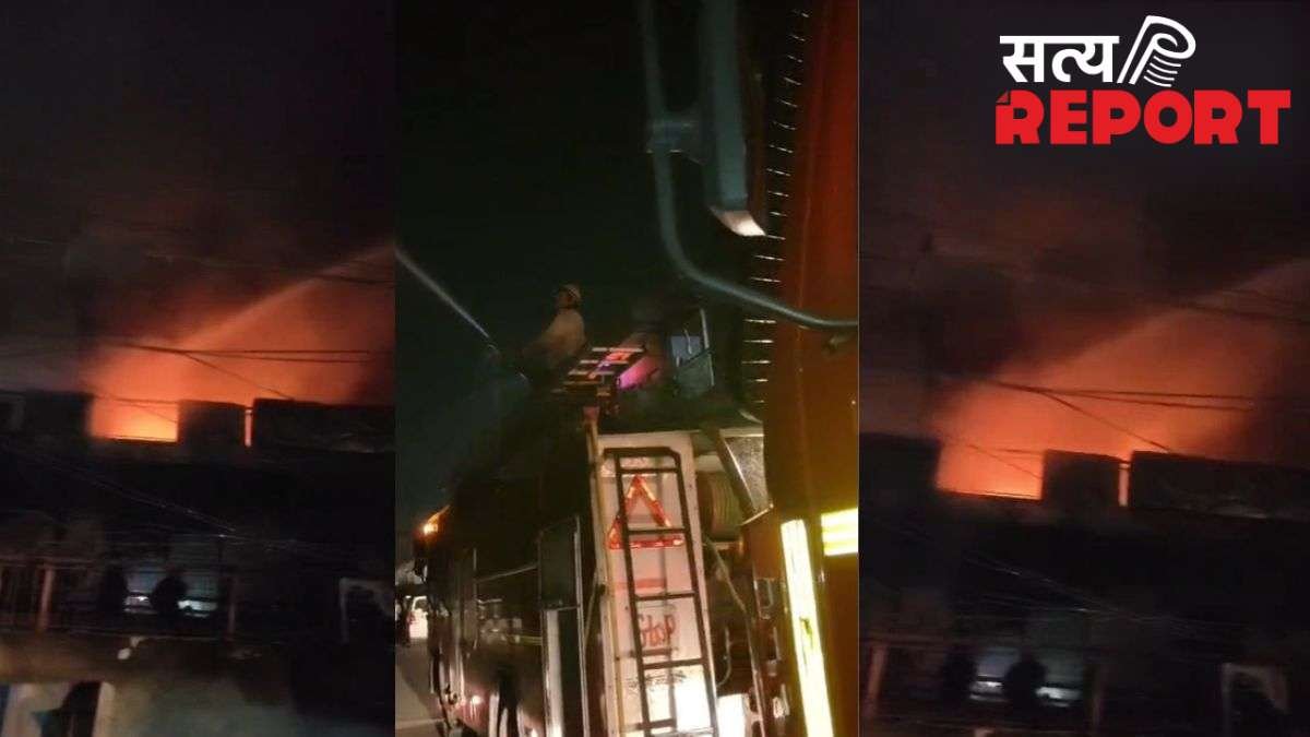 गाजियाबाद में AC के सर्विस सेंटर में लगी भीषण आग, कई धमाकों के साथ फटे एसी गैस सिलेंडर और कंप्रेसर, एक शख्स की मौत