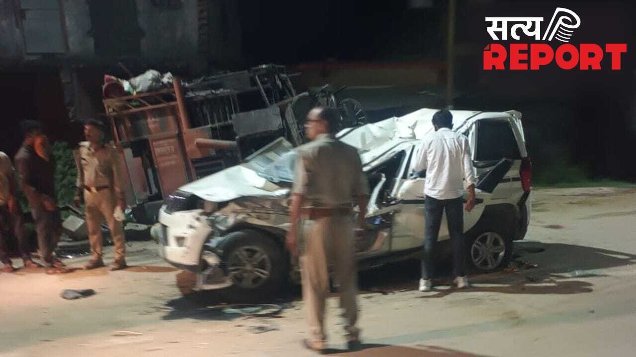 जानवर को बचाने में 3 लोगों की मौत, गोरखपुर में डिवाइडर से टकराई कार… बहन की शादी से लौट रहा था परिवार