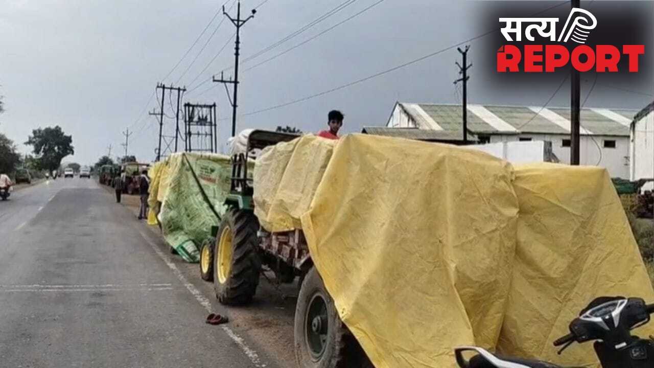 150 ट्रॉलियां, 5 दिन से इंतजार और तपती धूप… जबलपुर के किसानों ने पूछा- फसल बेचें या सड़क पर पहरा दें?