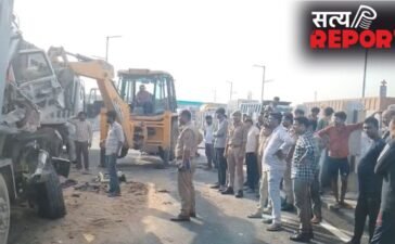 दर्दनाक हादसा! मौरंग से लदे बेकाबू डंपर ने खड़े डंपर में मारी टक्कर, दो सगे भाइयों की हो गई मौत