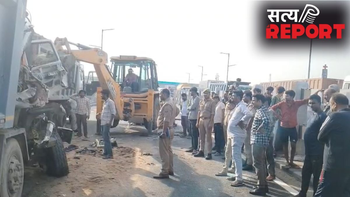 दर्दनाक हादसा! मौरंग से लदे बेकाबू डंपर ने खड़े डंपर में मारी टक्कर, दो सगे भाइयों की हो गई मौत