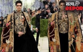 Met Gala 2026: राजा रवि वर्मा की ‘पेंटिंग्स’ से प्रेरित आउटफिट पहनकर करण जौहर ने किया मेट गाला डेब्यू, मनीष मल्होत्रा ने किया डिजाइन