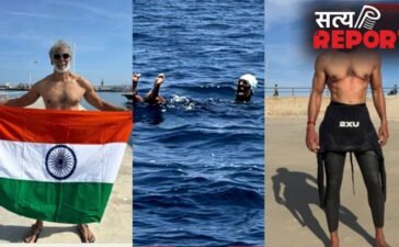 15 किमी तैरकर यूरोप से अफ्रीका पहुंचे मिलिंद सोमन, 60 की उम्र में जिब्राल्टर स्ट्रेट पार कर रचा इतिहास