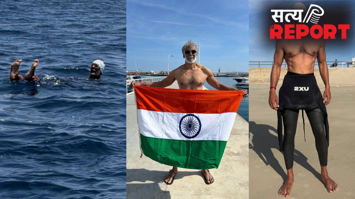 यूरोप से अफ्रीका तक समंदर में तैरकर पहुंचे मिलिंद सोमन, 60 की उम्र में 25 वाली फिटनेस, देखकर रह जाएंगे हैरान
