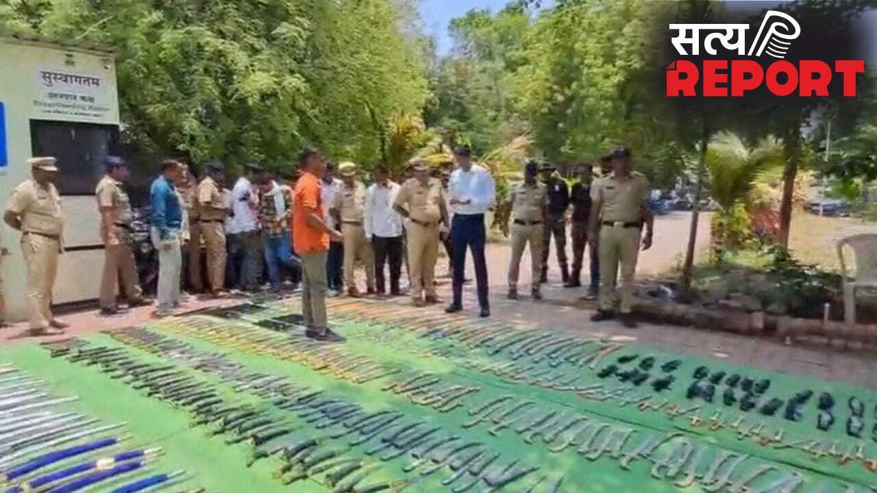 तलवार, खंजर और… घर में रखे थे 4796 धारदार हथियार, कीमत 43 लाख; देख दंग गए रह गई नांदेड़ पुलिस