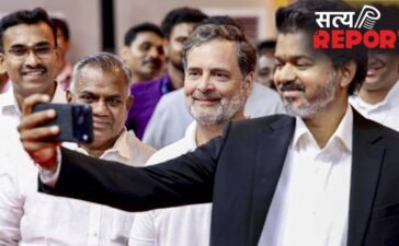 स्टाफ की मदद में जुटे विजय, साथ मिलकर उठाई टेबल, इंप्रेस हुए थलापति के फैन, राहुल गांधी का रिएक्शन वायरल