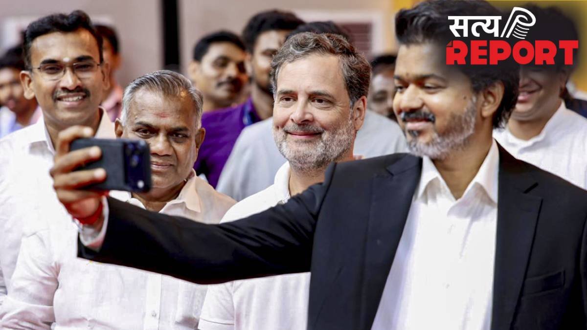 स्टाफ की मदद में जुटे विजय, साथ मिलकर उठाई टेबल, इंप्रेस हुए थलापति के फैन, राहुल गांधी का रिएक्शन वायरल
