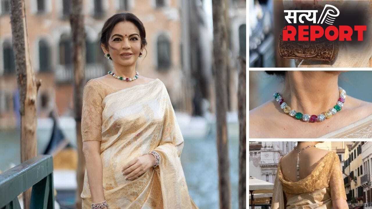 5 महीने में बनी कुडवा साड़ी! कोलंबिया-बर्मा के पन्ना-हीरा की जूलरी…नीता अंबानी का नया लुक है इतना खास
